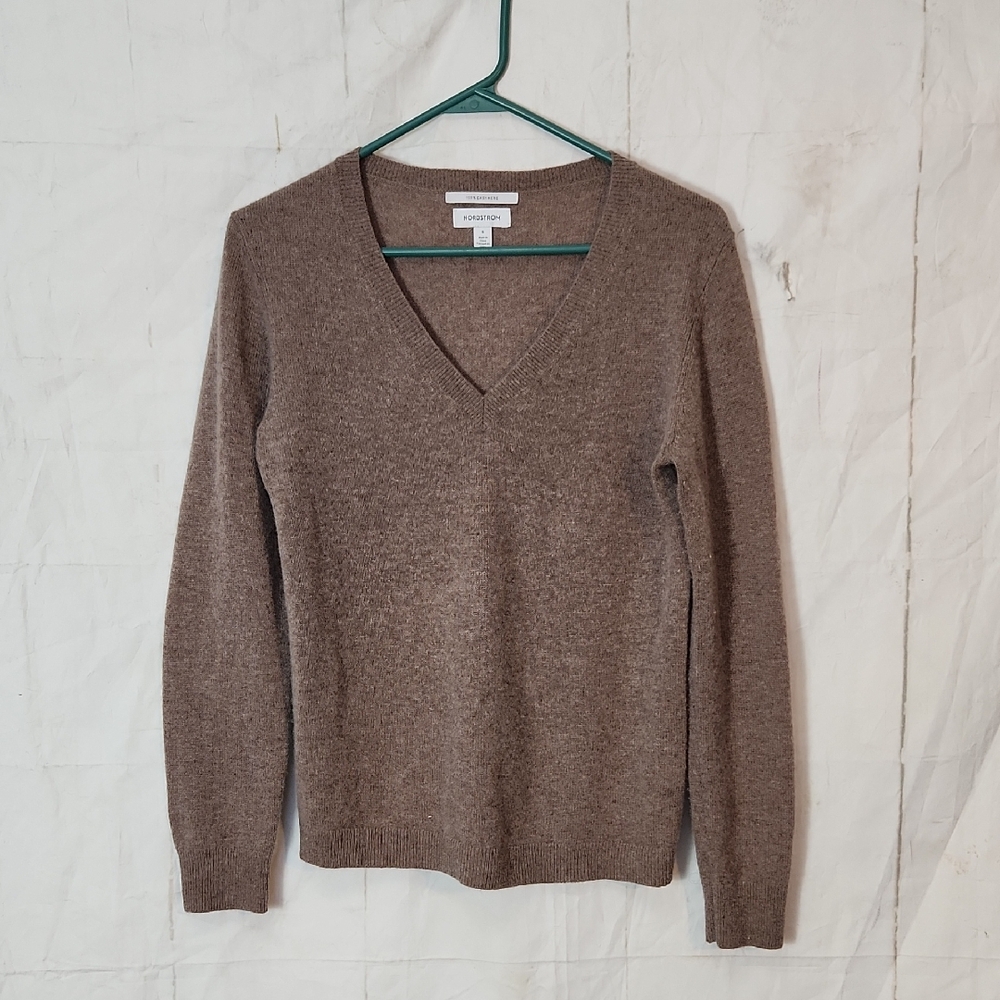 Nordstrom Cashmere Vneck Sweater